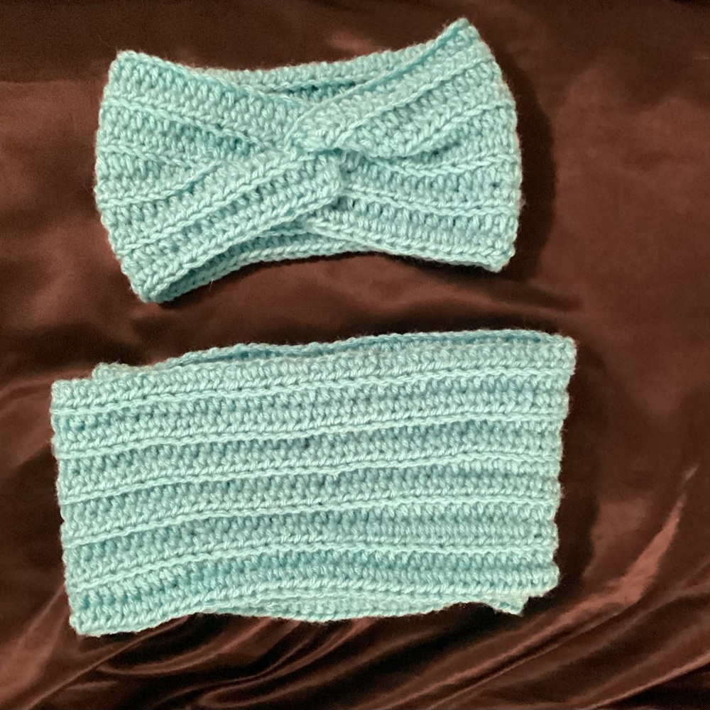 Twisted Headband Earwarmer/Infinity Scarf Set